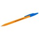 Ручка шариковая STAFF "Basic BP-66 ORANGE", СИНЯЯ, корпус оранжевый, узел 1 мм, линия письма 0,5 мм, 144453