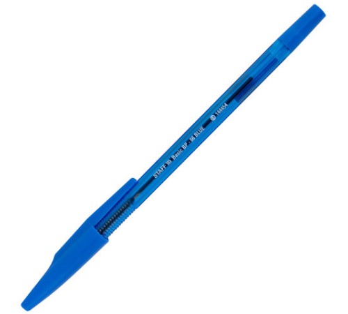 Ручка шариковая STAFF "Basic BP-66 BLUE", СИНЯЯ, корпус синий, узел 1 мм, линия письма 0,5 мм, 144454 Ручка шариковая STAFF "Basic BP-66 BLUE", СИНЯЯ, корпус синий, узел 1 мм, линия письма 0,5 мм, 144454