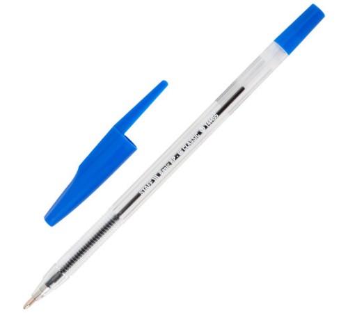 Ручка шариковая STAFF "Basic BP-66 CLASSIC", СИНЯЯ, корпус прозрачный, узел 1 мм, линия письма 0,5 мм, 144455 Ручка шариковая STAFF "Basic BP-66 CLASSIC", СИНЯЯ, корпус прозрачный, узел 1 мм, линия письма 0,5 мм, 144455