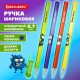 Ручка шариковая с принтом BRAUBERG "МОНСТРИКИ", СИНЯЯ, SOFT TOUCH покрытие, узел 0,7 мм, линия письма 0,35 мм, 144482