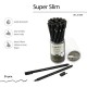 Ручка гелевая BRUNO VISCONTI "Super Slim Black", ЧЕРНАЯ, узел 0,28 мм, линия 0,2 мм, 20-0397