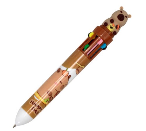 Ручка многоцветная с топпером шариковая 10 ЦВЕТОВ 