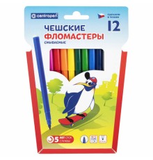 Фломастеры 12 ЦВЕТОВ CENTROPEN 