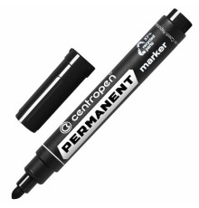 Маркер перманентный CENTROPEN 8566, ЧЕРНЫЙ, круглый наконечник, 2,5 мм, 5 8566 0112