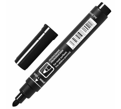 Маркер перманентный CENTROPEN 8566, ЧЕРНЫЙ, круглый наконечник, 2,5 мм, 5 8566 0112 Маркер перманентный CENTROPEN 8566, ЧЕРНЫЙ, круглый наконечник, 2,5 мм, 5 8566 0112