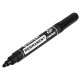 Маркер перманентный CENTROPEN 8566, ЧЕРНЫЙ, круглый наконечник, 2,5 мм, 5 8566 0112