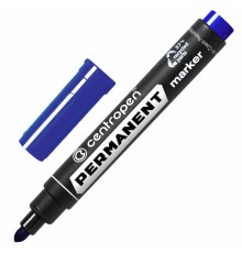 Маркер перманентный CENTROPEN 8566, СИНИЙ, круглый наконечник, 2,5 мм, 5 8566 0106