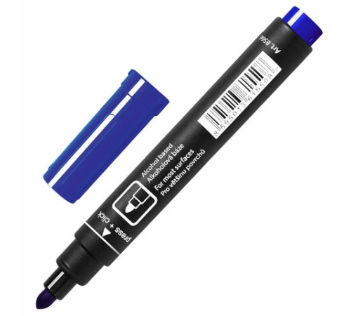 Маркер перманентный CENTROPEN 8566, СИНИЙ, круглый наконечник, 2,5 мм, 5 8566 0106 Маркер перманентный CENTROPEN 8566, СИНИЙ, круглый наконечник, 2,5 мм, 5 8566 0106