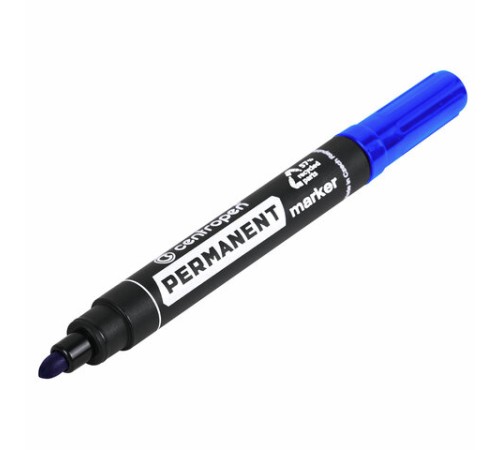 Маркер перманентный CENTROPEN 8566, СИНИЙ, круглый наконечник, 2,5 мм, 5 8566 0106 Маркер перманентный CENTROPEN 8566, СИНИЙ, круглый наконечник, 2,5 мм, 5 8566 0106