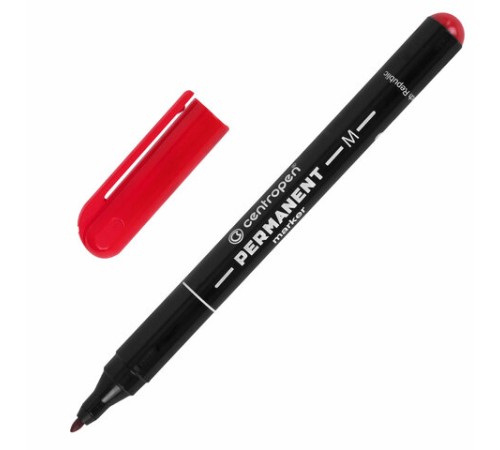 Маркер перманентный CENTROPEN 2846, КРАСНЫЙ, тонкий наконечник, 1 мм, 6 2846 9404 Маркер перманентный CENTROPEN 2846, КРАСНЫЙ, тонкий наконечник, 1 мм, 6 2846 9404