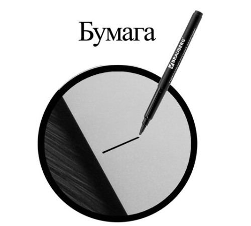 Маркер перманентный BRAUBERG "CLASSICLine", ЧЕРНЫЙ, тонкий наконечник 1 мм, 150296 Маркер перманентный BRAUBERG "CLASSICLine", ЧЕРНЫЙ, тонкий наконечник 1 мм, 150296