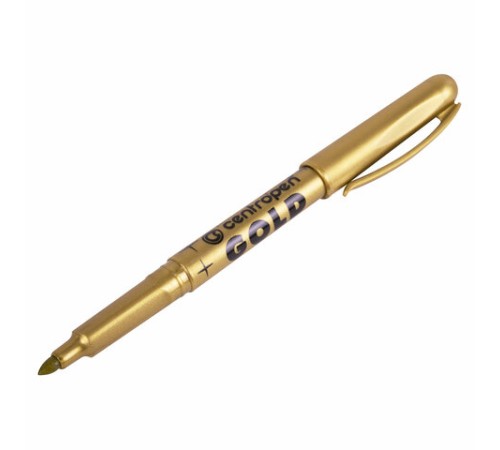 Маркер для декорирования ЗОЛОТОЙ CENTROPEN, круглый наконечник, 1,5-3 мм, 2690, 6 2690 0195 Маркер для декорирования ЗОЛОТОЙ CENTROPEN, круглый наконечник, 1,5-3 мм, 2690, 6 2690 0195