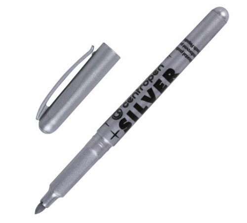 Маркер для декорирования СЕРЕБРЯНЫЙ CENTROPEN, круглый наконечник, 1,5-3 мм, 2690, 6 2690 0194 Маркер для декорирования СЕРЕБРЯНЫЙ CENTROPEN, круглый наконечник, 1,5-3 мм, 2690, 6 2690 0194