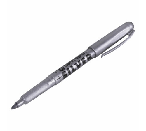 Маркер для декорирования СЕРЕБРЯНЫЙ CENTROPEN, круглый наконечник, 1,5-3 мм, 2690, 6 2690 0194 Маркер для декорирования СЕРЕБРЯНЫЙ CENTROPEN, круглый наконечник, 1,5-3 мм, 2690, 6 2690 0194
