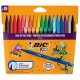 Фломастеры BIC "VISA", 18 цветов, суперсмываемые, вентилируемый колпачок, европодвес, 888681
