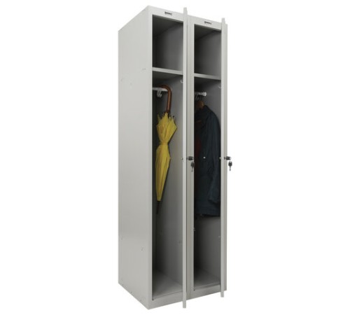 Шкаф металлический для одежды BRABIX "LK 21-80", УСИЛЕННЫЙ, 2 секции, 1830х800х500 мм, 37 кг, 291129, S230BR406102 Шкаф металлический для одежды BRABIX "LK 21-80", УСИЛЕННЫЙ, 2 секции, 1830х800х500 мм, 37 кг, 291129, S230BR406102