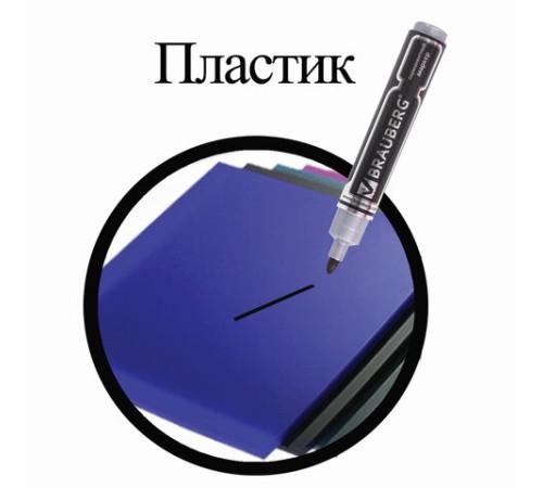 Маркер перманентный BRAUBERG "Neo", ЧЕРНЫЙ, круглый наконечник 5 мм, с клипом, 150480 Маркер перманентный BRAUBERG "Neo", ЧЕРНЫЙ, круглый наконечник 5 мм, с клипом, 150480