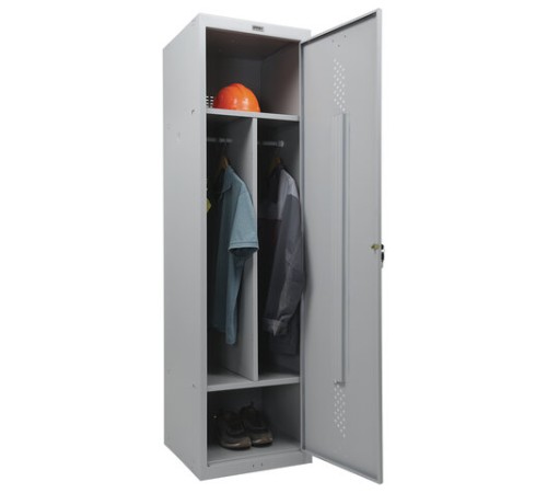 Шкаф металлический для одежды BRABIX "LK 11-50", УСИЛЕННЫЙ, 2 отделения, 1830х500х500 мм, 22 кг, 291132, S230BR404102