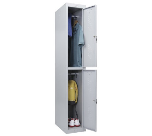 Шкаф металлический для одежды BRABIX "LK 12-30", УСИЛЕННЫЙ, 2 секции, 1830х300х500 мм, 18 кг, 291133, S230BR421102 Шкаф металлический для одежды BRABIX "LK 12-30", УСИЛЕННЫЙ, 2 секции, 1830х300х500 мм, 18 кг, 291133, S230BR421102