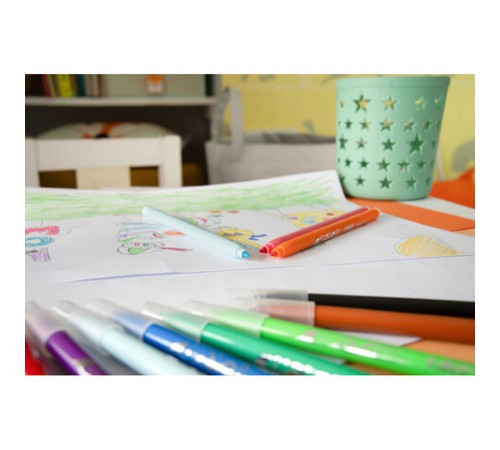 Фломастеры BIC "Kid Couleur", 12 цветов, суперсмываемые, вентилируемый колпачок, европодвес, 9202932 Фломастеры BIC "Kid Couleur", 12 цветов, суперсмываемые, вентилируемый колпачок, европодвес, 9202932
