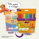 Фломастеры BIC "Kid Couleur", 12 цветов, суперсмываемые, вентилируемый колпачок, европодвес, 9202932