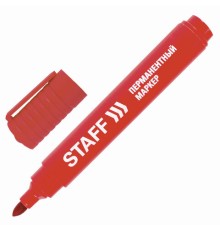 Маркер перманентный STAFF Basic PM-733, КРАСНЫЙ, круглый наконечник 2,5 мм, 150734