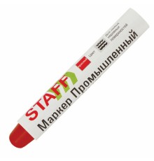 Маркер для промышленной маркировки STAFF ПМ-100 твердый, КРАСНЫЙ, -20 до +40С, 150814