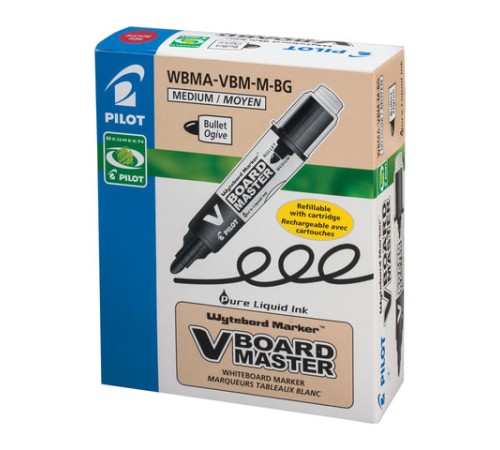 Маркер для доски PILOT "V-BOARD MASTER", КРАСНЫЙ, круглый наконечник, 4 мм, WBMA-VBM-M, WBMA-VBM-M R Маркер для доски PILOT "V-BOARD MASTER", КРАСНЫЙ, круглый наконечник, 4 мм, WBMA-VBM-M, WBMA-VBM-M R