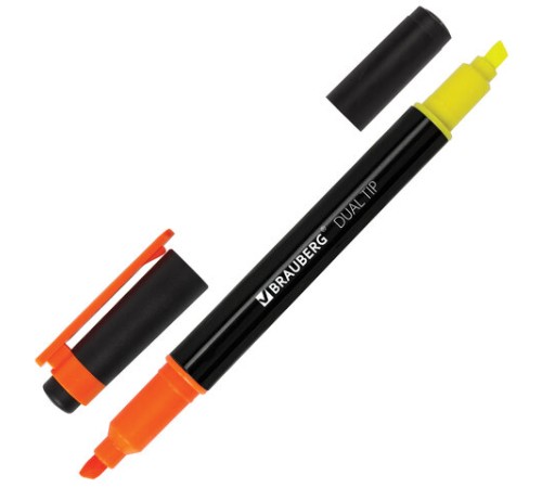 Набор текстовыделителей двусторонних BRAUBERG DUAL TIP 4 шт., АССОРТИ, линия 1-4 мм, 150845 Набор текстовыделителей двусторонних BRAUBERG DUAL TIP 4 шт., АССОРТИ, линия 1-4 мм, 150845