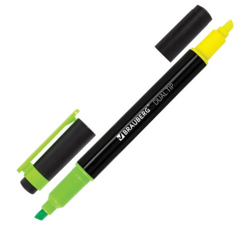 Набор текстовыделителей двусторонних BRAUBERG DUAL TIP 4 шт., АССОРТИ, линия 1-4 мм, 150845 Набор текстовыделителей двусторонних BRAUBERG DUAL TIP 4 шт., АССОРТИ, линия 1-4 мм, 150845