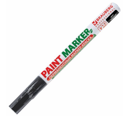 Маркер-краска лаковый (paint marker) 2 мм, ЧЕРНЫЙ, БЕЗ КСИЛОЛА (без запаха), алюминий, BRAUBERG PROFESSIONAL, 150868 Маркер-краска лаковый (paint marker) 2 мм, ЧЕРНЫЙ, БЕЗ КСИЛОЛА (без запаха), алюминий, BRAUBERG PROFESSIONAL, 150868