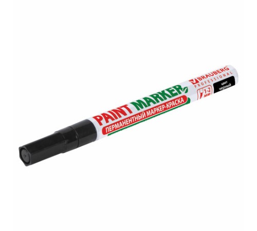 Маркер-краска лаковый (paint marker) 2 мм, ЧЕРНЫЙ, БЕЗ КСИЛОЛА (без запаха), алюминий, BRAUBERG PROFESSIONAL, 150868 Маркер-краска лаковый (paint marker) 2 мм, ЧЕРНЫЙ, БЕЗ КСИЛОЛА (без запаха), алюминий, BRAUBERG PROFESSIONAL, 150868