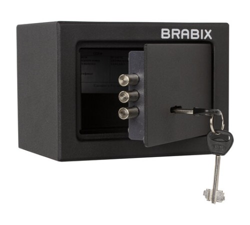 Сейф мебельный BRABIX "SF-140KL", 140х195х140 мм, ключевой замок, черный, 291140, S103BR210114 Сейф мебельный BRABIX "SF-140KL", 140х195х140 мм, ключевой замок, черный, 291140, S103BR210114