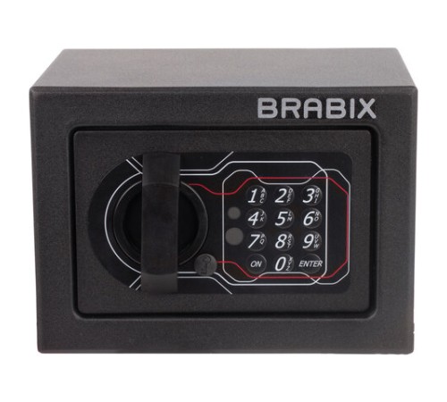 Сейф мебельный BRABIX "SF-140EL", 140х195х140 мм, электронный замок, черный, 291141, S103BR210214 Сейф мебельный BRABIX "SF-140EL", 140х195х140 мм, электронный замок, черный, 291141, S103BR210214