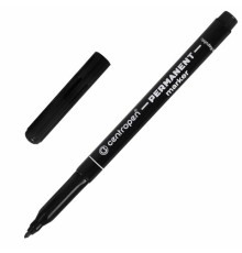 Маркер перманентный CENTROPEN 2536, ЧЕРНЫЙ, тонкий наконечник, 1 мм, трехгранная зона захвата, 6 2536 0112