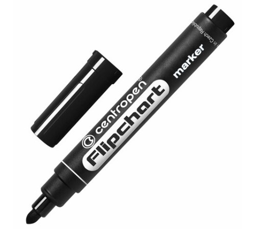 Маркер для бумажного флипчарта ЧЕРНЫЙ CENTROPEN, НЕПРОПИТЫВАЮЩИЙ, 2,5 мм, 8550, 5 8550 0112 Маркер для бумажного флипчарта ЧЕРНЫЙ CENTROPEN, НЕПРОПИТЫВАЮЩИЙ, 2,5 мм, 8550, 5 8550 0112