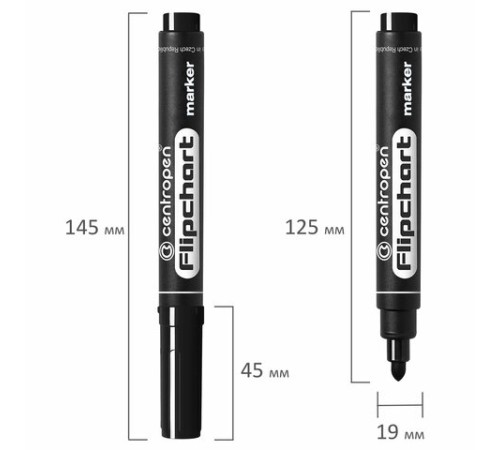 Маркер для бумажного флипчарта ЧЕРНЫЙ CENTROPEN, НЕПРОПИТЫВАЮЩИЙ, 2,5 мм, 8550, 5 8550 0112 Маркер для бумажного флипчарта ЧЕРНЫЙ CENTROPEN, НЕПРОПИТЫВАЮЩИЙ, 2,5 мм, 8550, 5 8550 0112