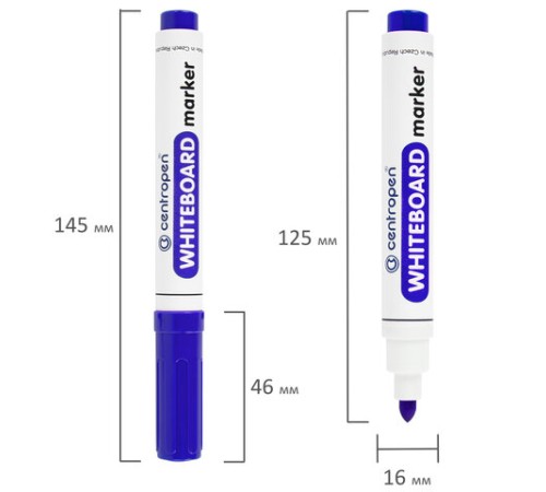 Маркер стираемый для белой доски СИНИЙ, CENTROPEN "Dry-Wipe", 2,5 мм, 8559, 5 8559 0117 Маркер стираемый для белой доски СИНИЙ, CENTROPEN "Dry-Wipe", 2,5 мм, 8559, 5 8559 0117