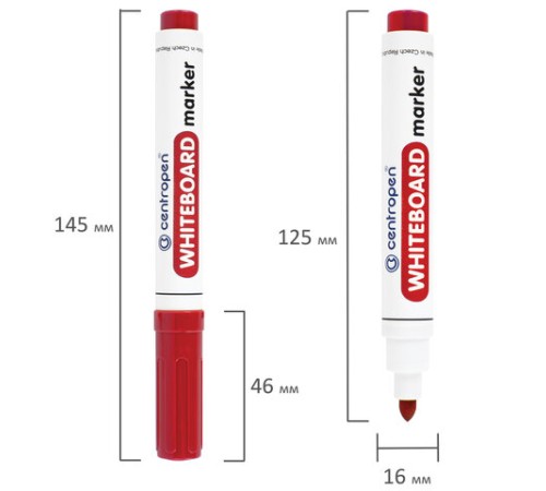 Маркер стираемый для белой доски КРАСНЫЙ, CENTROPEN "Dry-Wipe", 2,5 мм, 8559, 5 8559 0104 Маркер стираемый для белой доски КРАСНЫЙ, CENTROPEN "Dry-Wipe", 2,5 мм, 8559, 5 8559 0104