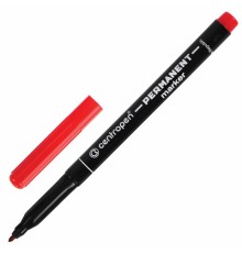 Маркер перманентный CENTROPEN 2536, КРАСНЫЙ, тонкий наконечник, 1 мм, трехгранная зона захвата, 6 2536 0104