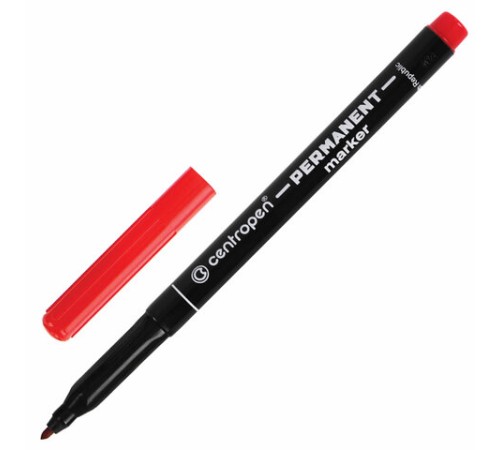 Маркер перманентный CENTROPEN 2536, КРАСНЫЙ, тонкий наконечник, 1 мм, трехгранная зона захвата, 6 2536 0104 Маркер перманентный CENTROPEN 2536, КРАСНЫЙ, тонкий наконечник, 1 мм, трехгранная зона захвата, 6 2536 0104