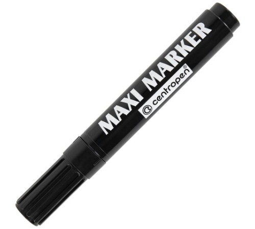 Маркер перманентный универсальный ЧЕРНЫЙ CENTROPEN "Maxi Marker", 2-4 мм, 8936, 5 8936 0112