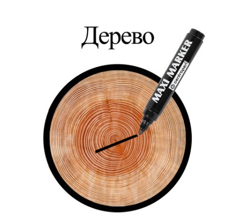 Маркер перманентный универсальный ЧЕРНЫЙ CENTROPEN "Maxi Marker", 2-4 мм, 8936, 5 8936 0112