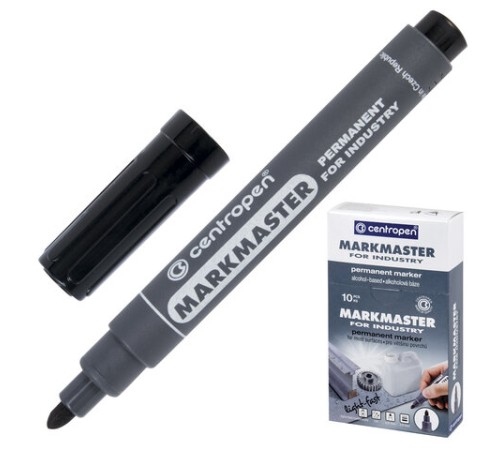 Маркер перманентный для промышленной маркировки ЧЕРНЫЙ CENTROPEN "Marksmaster", 2,5 мм, 8599, 5 8599 0112 Маркер перманентный для промышленной маркировки ЧЕРНЫЙ CENTROPEN "Marksmaster", 2,5 мм, 8599, 5 8599 0112