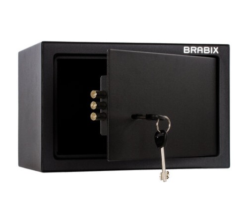 Сейф мебельный BRABIX "SF-200KL", 200х310х200 мм, ключевой замок, черный, 291144, S103BR211114 Сейф мебельный BRABIX "SF-200KL", 200х310х200 мм, ключевой замок, черный, 291144, S103BR211114