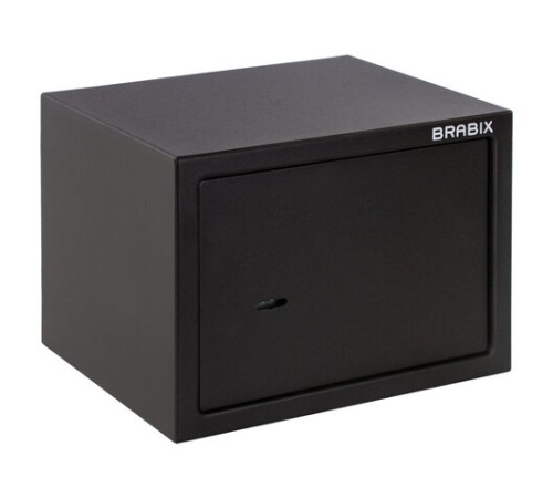 Сейф мебельный BRABIX "SF-230KL", 230х310х250 мм, ключевой замок, черный, 291146, S103BR211514