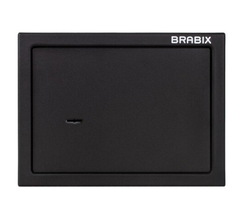 Сейф мебельный BRABIX "SF-230KL", 230х310х250 мм, ключевой замок, черный, 291146, S103BR211514