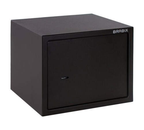 Сейф мебельный BRABIX "SF-280KL", 280х350х300 мм, ключевой замок, черный, 291148, S103BR212314 Сейф мебельный BRABIX "SF-280KL", 280х350х300 мм, ключевой замок, черный, 291148, S103BR212314