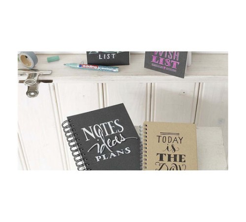 Маркер-краска лаковый EDDING 751, 1-2 мм, БЕЛЫЙ, круглый наконечник, алюминиевый корпус, E-751/49