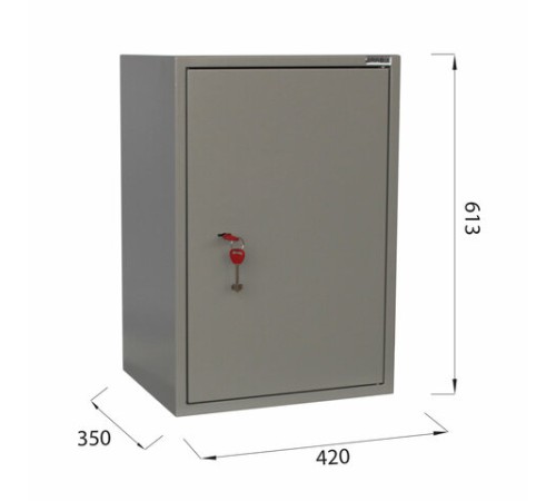 Шкаф металлический для документов BRABIX "KBS-011Т", 613х420х350 мм, 15 кг, трейзер, сварной, 291152 Шкаф металлический для документов BRABIX "KBS-011Т", 613х420х350 мм, 15 кг, трейзер, сварной, 291152